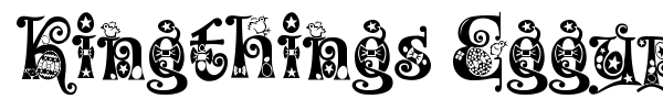 Kingthings Eggypeg font preview